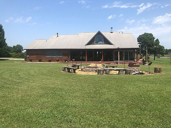 Fire pit and back of house.