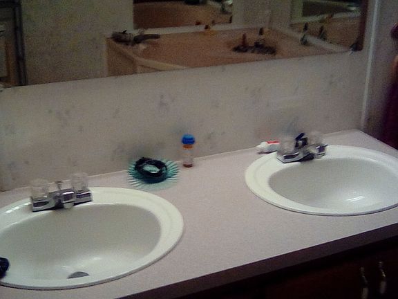 double sink in master bath