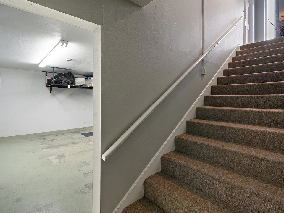 Stairs up to the unit.