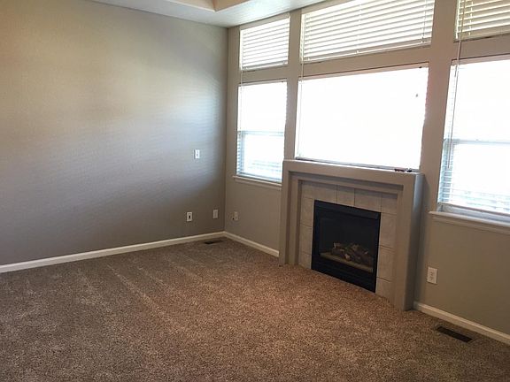 Living room with fireplace