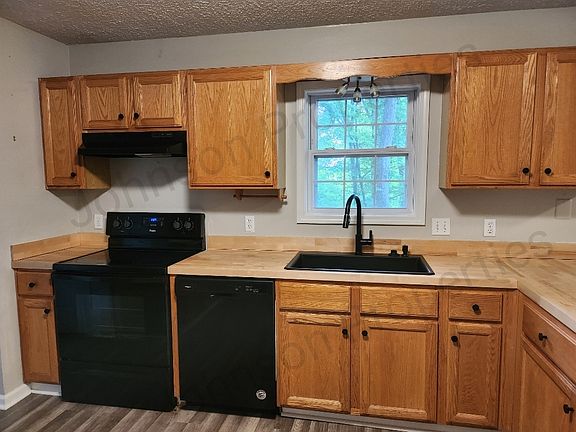 New sink, faucet, and butcher block counters in kitchen 2024