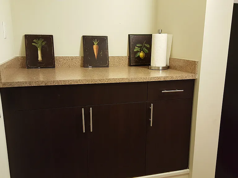 Pantry storage area off kitchen