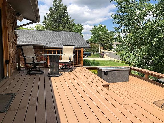 Deck with Outdoor Fire