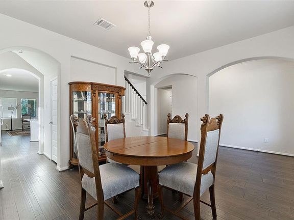 Large formal dining room located to the left of the entry and has direct access to the kitchen.