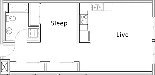Floor plan Studio L