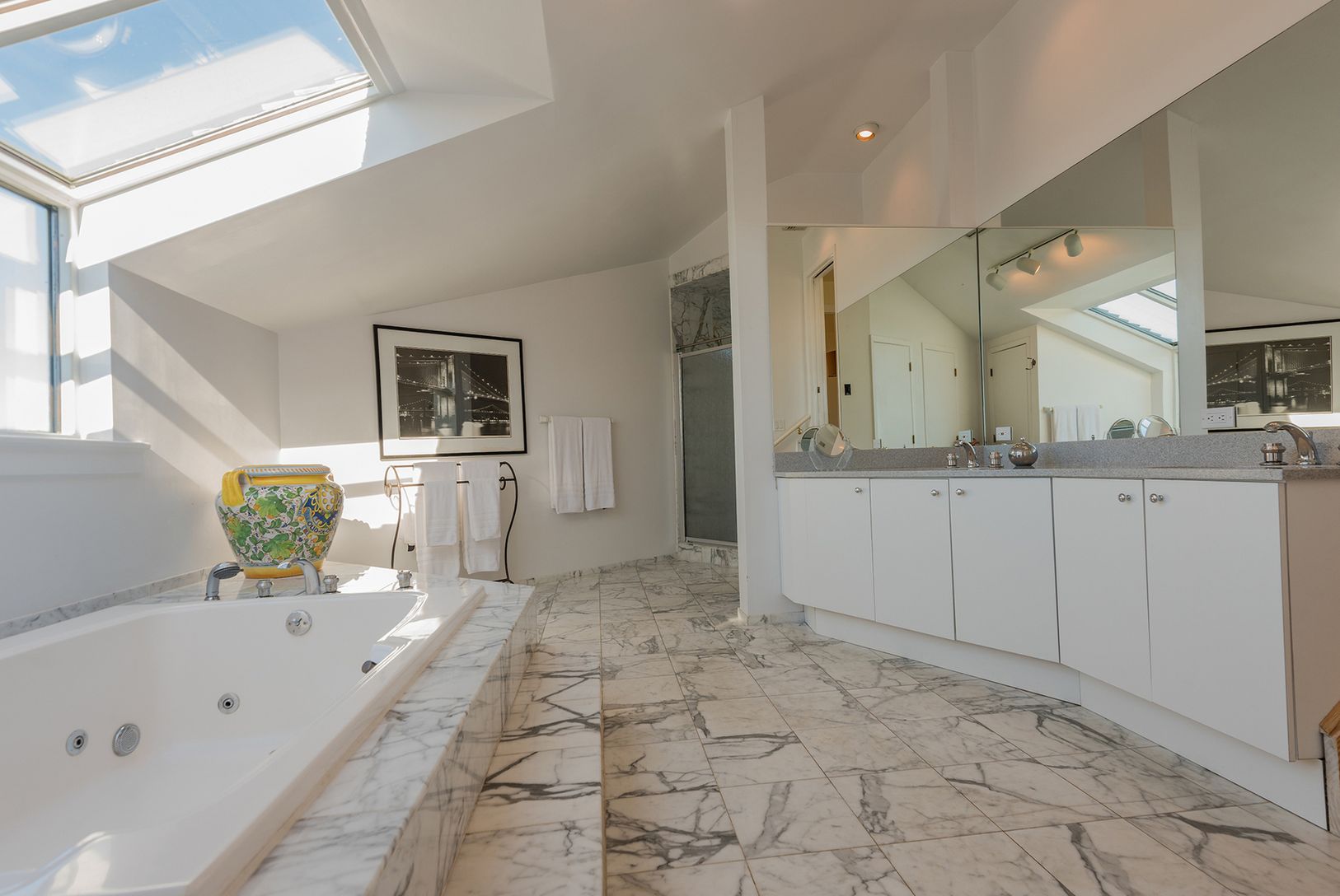 Master Bath with Dunes and Harbor Views