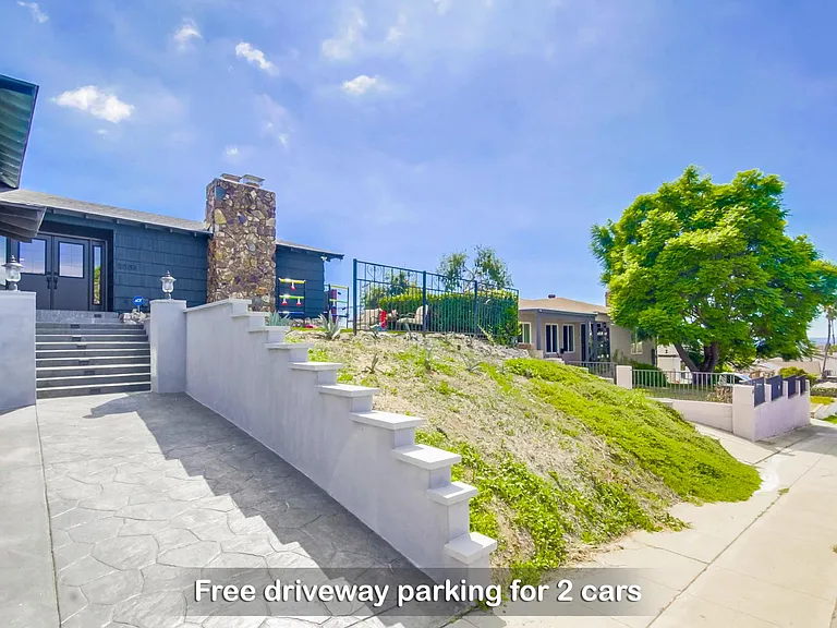 Safe & family-friendly; the home comes with free driveway parking for 2 vehicles