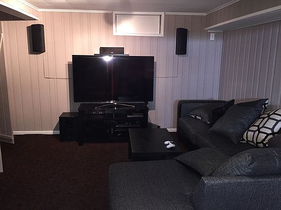 Basement Entertainment w/ Couch