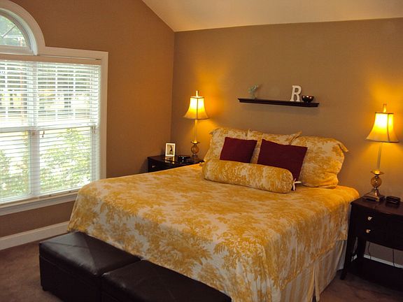 Spacious master suite with walk-in closet.