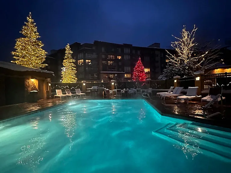 Year round outdoor heated pool