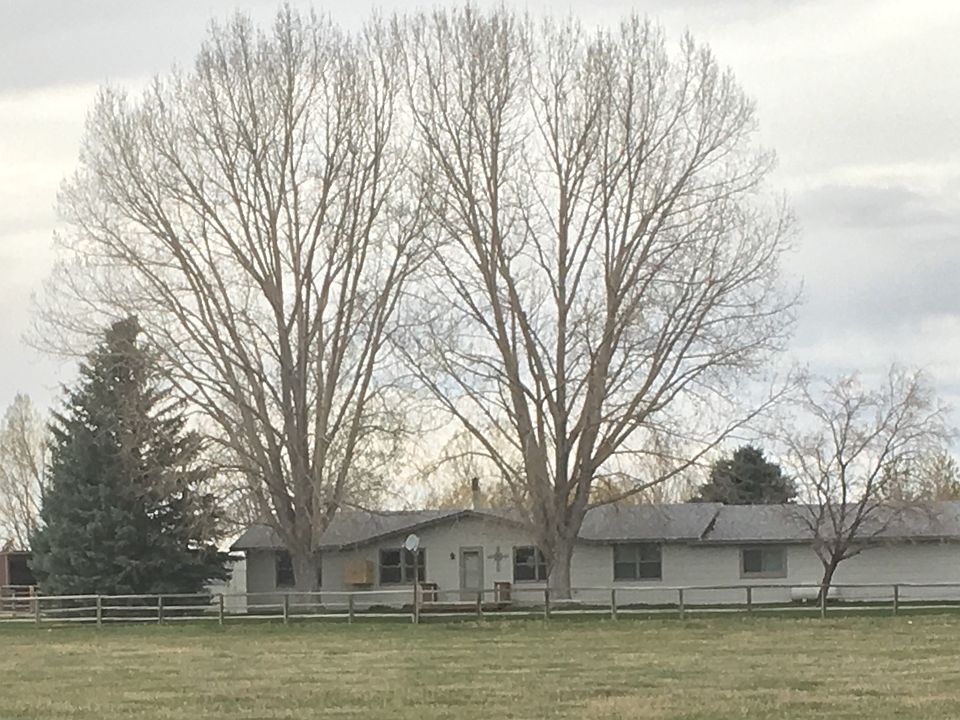 House and 13 acres. 