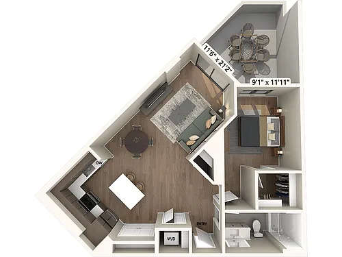 Floor plan A11A-Scheme3