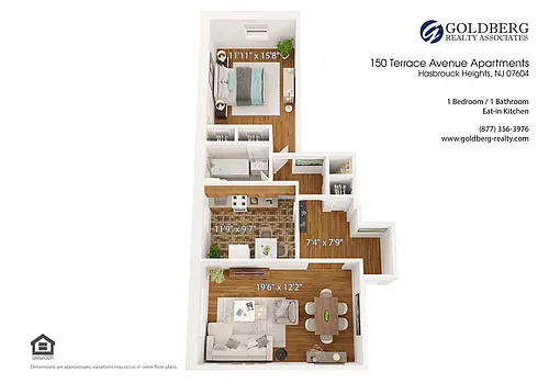 Floor plan One Bedroom