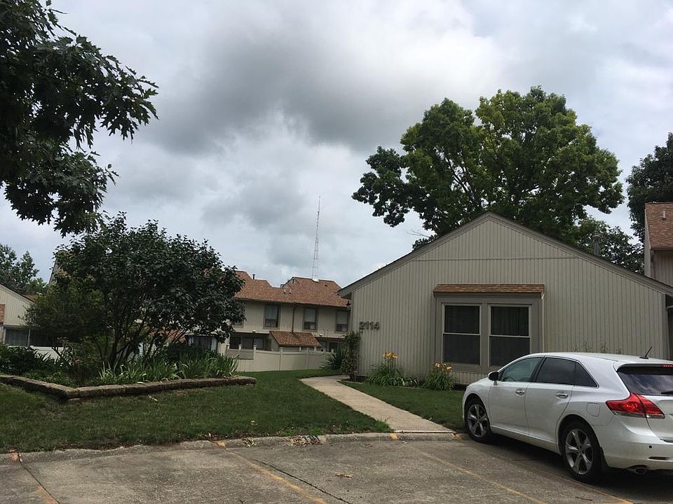 front of the townhouse with two assigned parking spaces