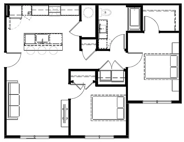 Floor plan The Rapid 50%