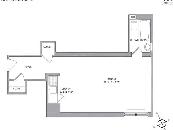 2nd image of 225 W 23rd St APT 5E