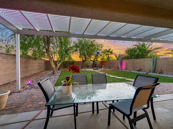 2485 Sturrock Dr Henderson Rental Front View Anthem Highlands backyard twlight 3_08282024