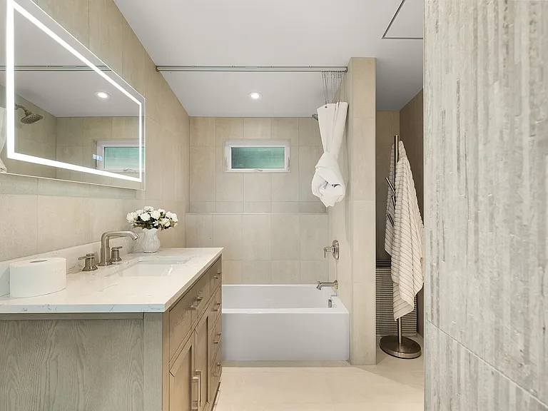 Newly built full Bath in detached multipurpose room