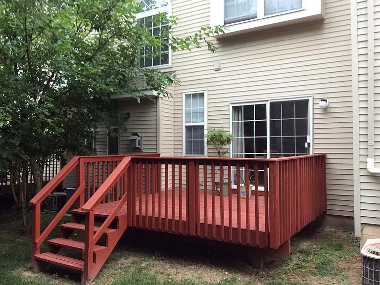 Deck & rear of the house