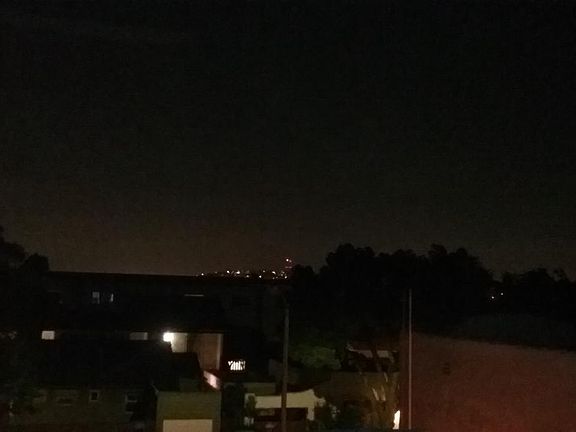 Night Time view from balcony