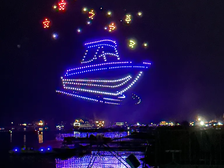 Drone show on Labor Day evening.