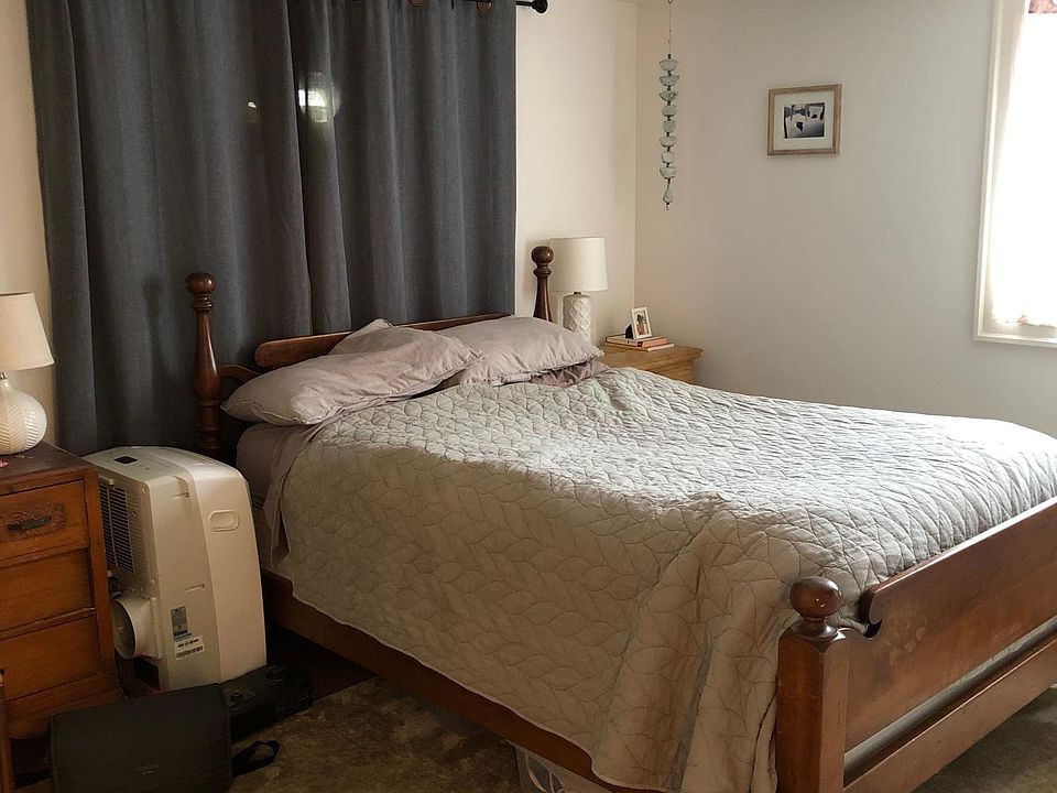 There is a small window behind the curtain and also an egress window in the bedroom. The bedroom is on the SW side of the house and directly below the main floor bedroom, which is directly below mine (there are very tall ceilings in the main floor bedroom