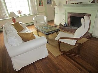 Open airy living room