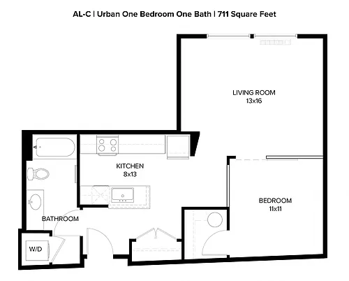 Floor plan Urban 1x1 E