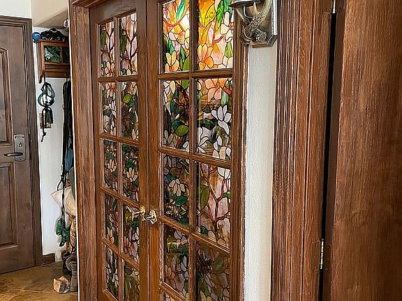 French doors to second bedro