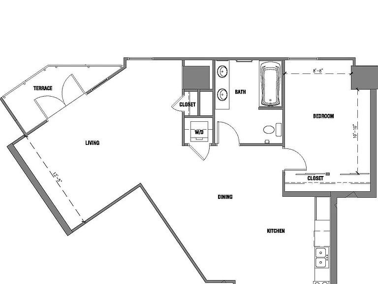 B5 floor plan The Avenue Hollywood