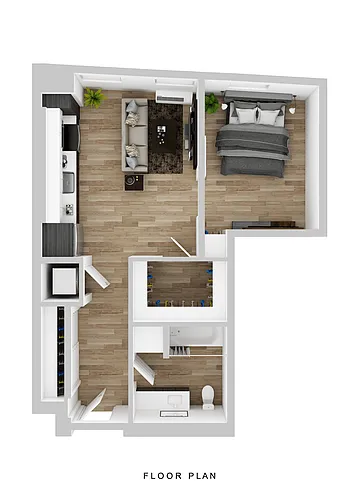 Floor plan Sitka - 1 Bed B4