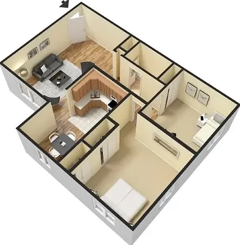 Two Bedroom Floor Plan Two Bedroom Floor Plan