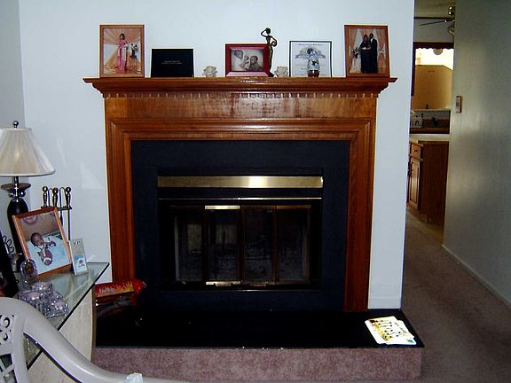 Beautiful two-sided fireplace