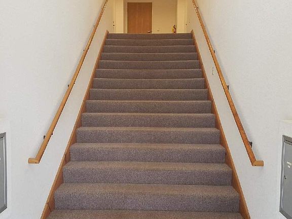 Steps to second floor unit