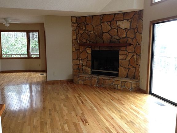 Living room fireplace