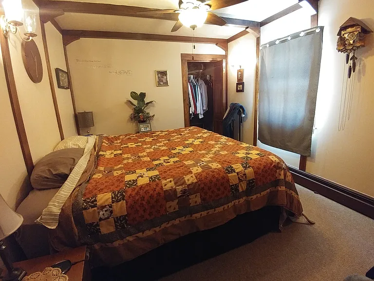 One of three bedrooms. This is a king sized bed.