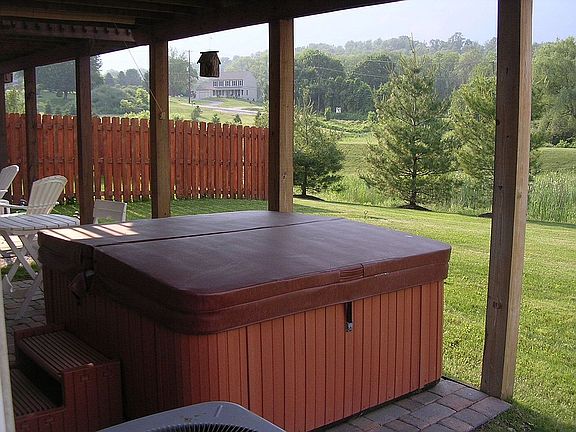 Patio & Hot Tub - Back of House