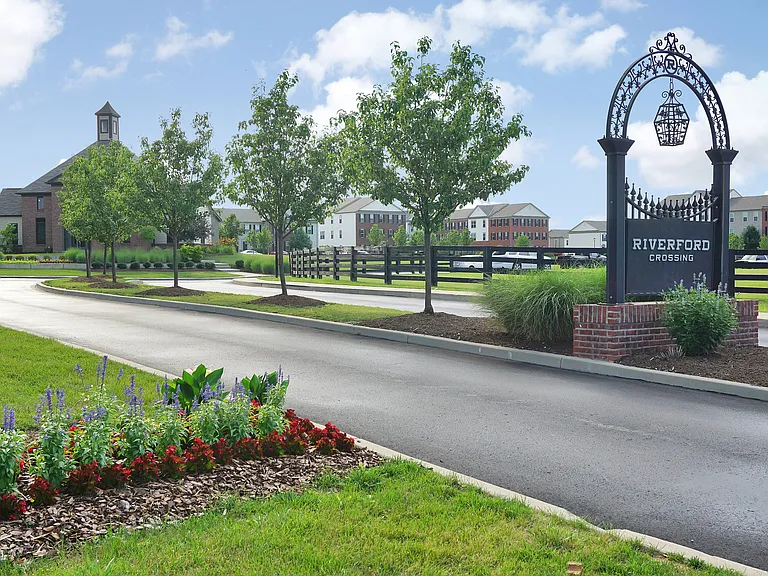 Apartment Community Entrance