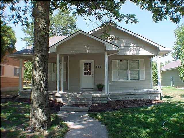 Clean and Crisp Porch