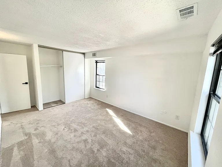 Another view of the first bedroom from the opposite wall towards the closet