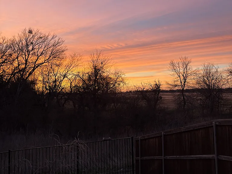 Winter sunset.