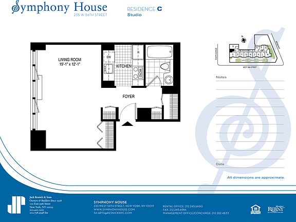2nd image of 235 W 56th St APT 22C
