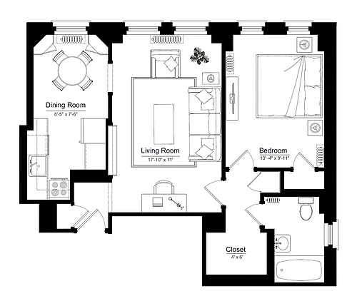 Floor plan Tier 12