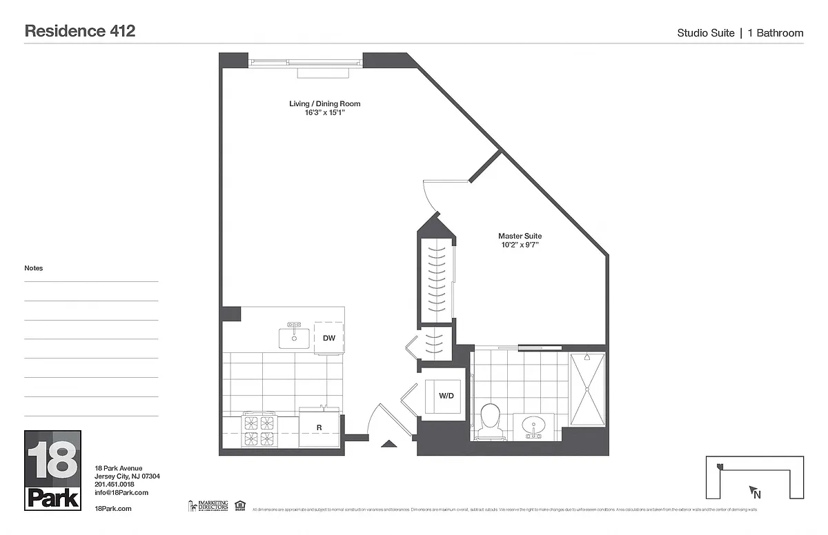 Floor plan Studio
