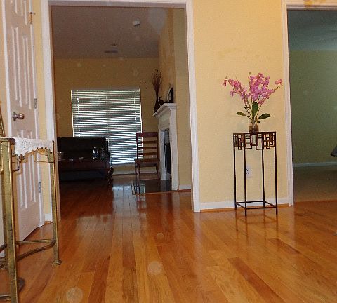 Entry way left is living room. Right is MBedroom and laundry room.