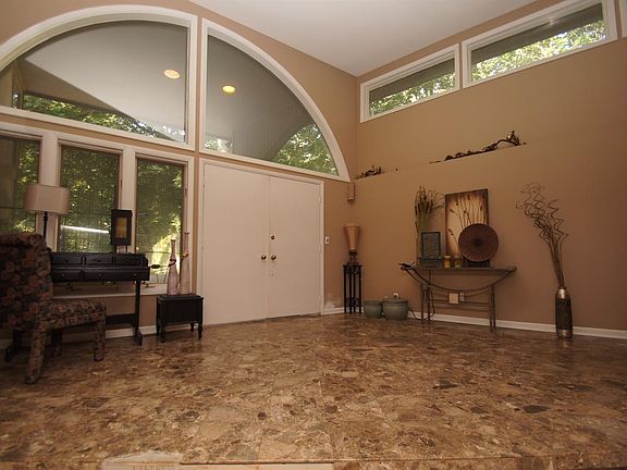 front door and foyer