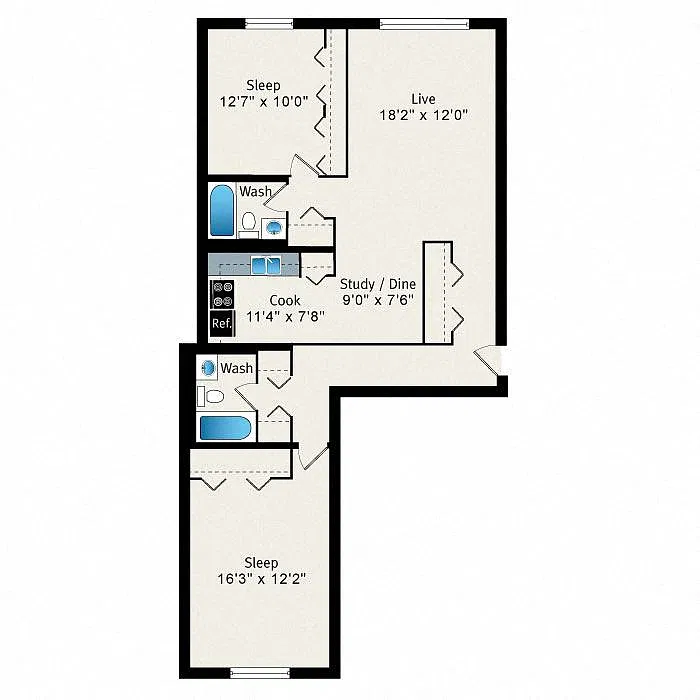 Floor plan B6