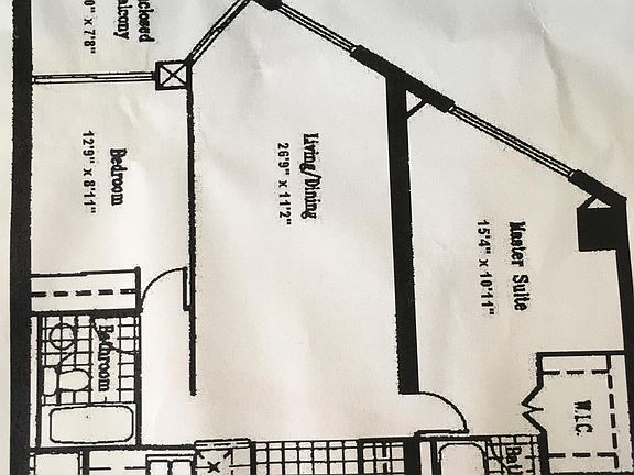 Empire Plaza, Condo # 1104, 33 University Ave. Toronto, Canada - Floor Plan