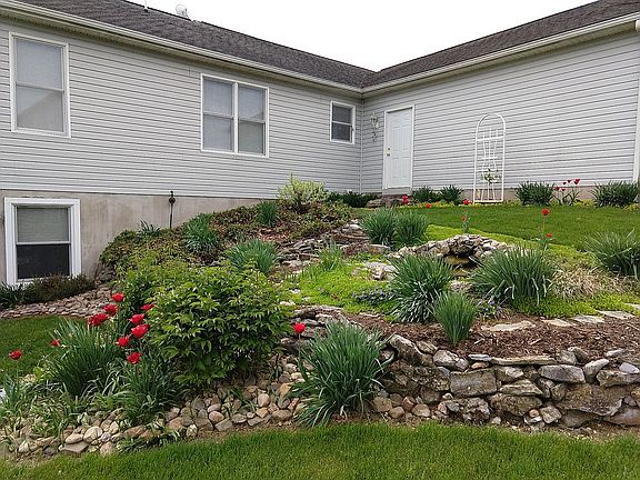 Landscaping behind Garage