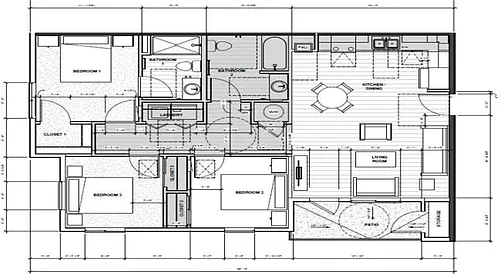 Floor plan 3 Bedroom